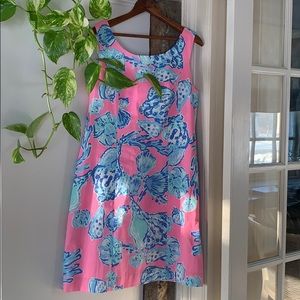 Lilly Pulitzer - pink shift shell dress